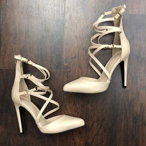 Nude Strappy Heels - Charlotte Russe